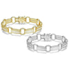 Elegant Baguette Link Crystal Tennis Bracelet