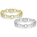 Elegant Baguette Link Crystal Tennis Bracelet by DailySale