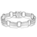 Elegant Baguette Link Crystal Tennis Bracelet by DailySale