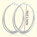 Elegant Daily Wear Round Circle Hoop Earrings by DailySale