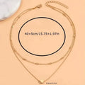 Elegant Simple Double Layer Choker Necklace with Heart Pendant by DailySale