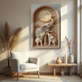 Elephant Harmony Wall Art by Tailored Canvases