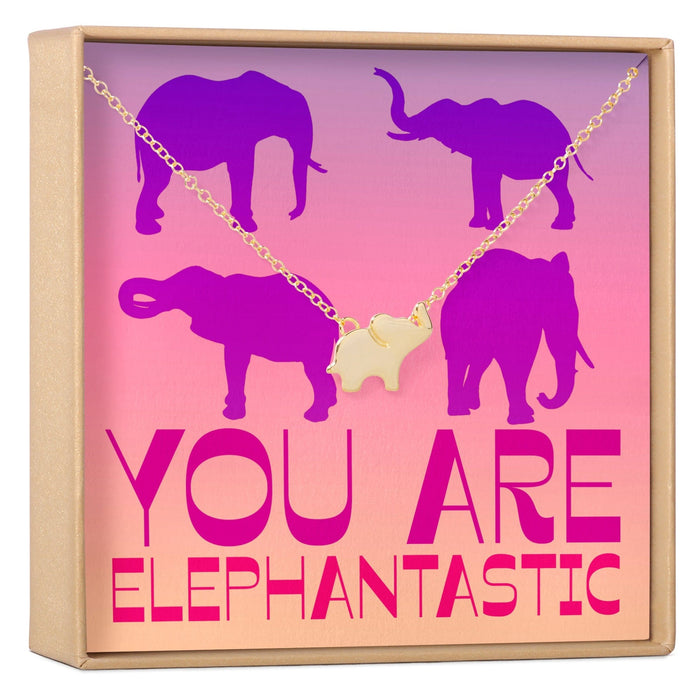 Elephant Lover Elephant Pendant Necklace by Dear Ava