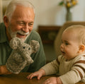 Organic Wool Knit Hand Puppet | Elliot the Elephant by Finn + Emma