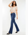 Eliza High Rise Slit Bootcut Jeans by Boutique 23