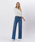 Elle Tummy Control 90's High Rise Wide Leg Jean by Boutique 23