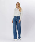 Elle Tummy Control 90's High Rise Wide Leg Jean by Boutique 23
