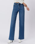 Elle Tummy Control 90's High Rise Wide Leg Jean by Boutique 23