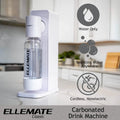 Ellemate Classic Carbonated Drink Maker, Seltzer Water with One-Push Fizz Technology, Cordless Carbonation for Bubbly Water by DailySale