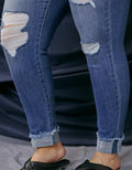 Elvis Curvy High Rise Ankle Skinny Jeans - Medium by Boutique 23