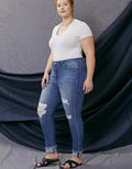 Elvis Curvy High Rise Ankle Skinny Jeans - Medium by Boutique 23