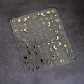 Embossed Three-dimensional Star and Moon Pattern Nail Stickers by DailySale