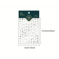 Embossed Three-dimensional Star and Moon Pattern Nail Stickers by DailySale