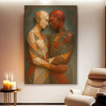 Embrace of Geometry Abstract Wall Art III by Tailored Canvases