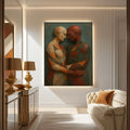 Embrace of Geometry Abstract Wall Art III by Tailored Canvases