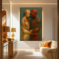 Embrace of Geometry Abstract Wall Art III by Tailored Canvases