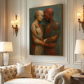 Embrace of Geometry Abstract Wall Art III by Tailored Canvases