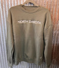 Embroidered Fleece Sweatshirt - Military Green by Boutique 23