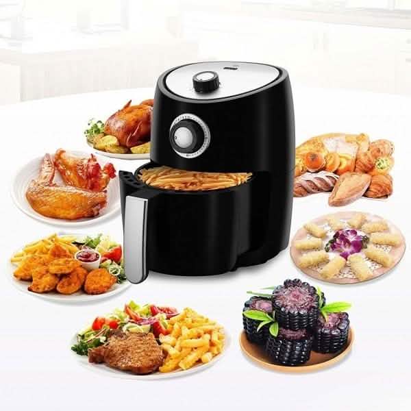Emerald Air Fryer and Recipe Book 1000 Watts, 2 Liter Rapid Air Motion with Timer by DailySale
