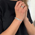 Emerald Cuff Bracelet by Fine Color Jewels