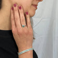 Emerald Cuff Bracelet by Fine Color Jewels