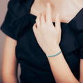 Emerald Cuff Bracelet by Fine Color Jewels