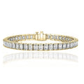 Emerald Cut Tennis Bracelet Made with Swarovski Elements by DailySale