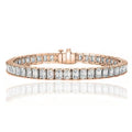 Emerald Cut Tennis Bracelet Made with Swarovski Elements by DailySale