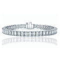 Emerald Cut Tennis Bracelet Made with Swarovski Elements by DailySale