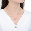 Emerald Dancing Necklace by Fine Color Jewels