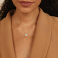 Emerald Dancing Necklace by Fine Color Jewels