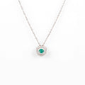 Emerald Dancing Necklace by Fine Color Jewels
