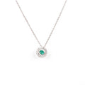 Emerald Dancing Necklace by Fine Color Jewels