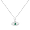 Emerald Evil Eye Necklace