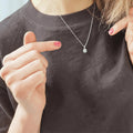 Emerald Halo Necklace by Fine Color Jewels