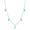 Emerald Layering Necklace by Fine Color Jewels