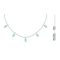 Emerald Layering Necklace by Fine Color Jewels