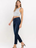 Emma High Rise Ankle Slim Straight Jeans by Boutique 23