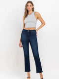 Emma High Rise Ankle Slim Straight Jeans by Boutique 23
