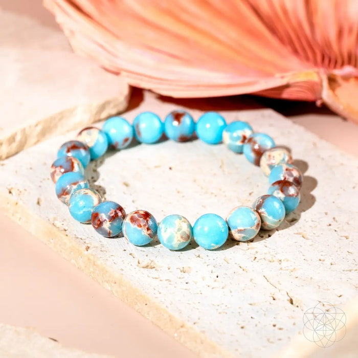 Empath’s Shield - Aqua Terra Jasper Bracelet by Conscious Items