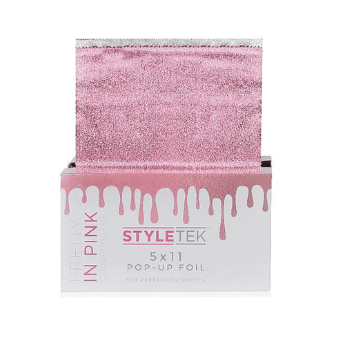 Styletek Pretty In Pink Embossed Pop-Up Foil 500ct 5x11 by The Warehouse Salon