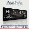 Enjoy The Ride Gym Sign by Tailored Canvases