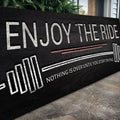 Enjoy The Ride Gym Sign by Tailored Canvases