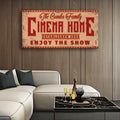Enjoy The Show Family Cinema Home Sign by Tailored Canvases