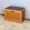 Entryway Bamboo Bench Living Room Storage Shoe Rack with Foldable Shelf by DailySale