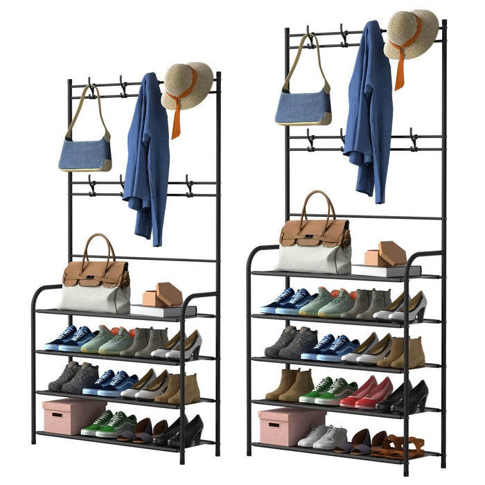 Entryway Coat Hat Rack Shoe Storage Shelf by DailySale