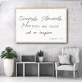 Ephesians 3:20 Farmhouse Faith Sign II by Tailored Canvases
