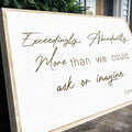 Ephesians 3:20 Farmhouse Faith Sign II by Tailored Canvases