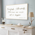 Ephesians 3:20 Farmhouse Faith Sign II by Tailored Canvases
