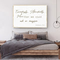 Ephesians 3:20 Farmhouse Faith Sign II by Tailored Canvases